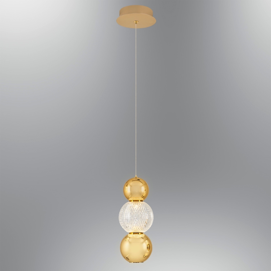 LED Závesná lampa CREMONA LED/5W/230V 3000K zlatá