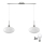 LED Závěsná lampa HARMA 2xE27/60W/230V matný chrom/bílá