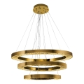 LED Závesná Lampa JESI LED/99W/230V 3000K Ø 100 cm Bronzová