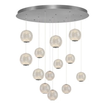 LED Závesné svietidlo CREMONA 13xLED/5W/230V 3000K matný chróm
