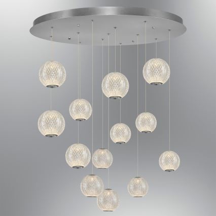 LED Závesné svietidlo CREMONA 13xLED/5W/230V 3000K matný chróm