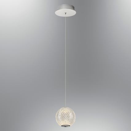 LED Závesné svietidlo CREMONA 1xLED/5W/230V 3000K matný chrom