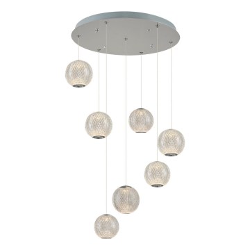 LED Závesné svietidlo CREMONA 7xLED/5W/230V 3000K matný chróm