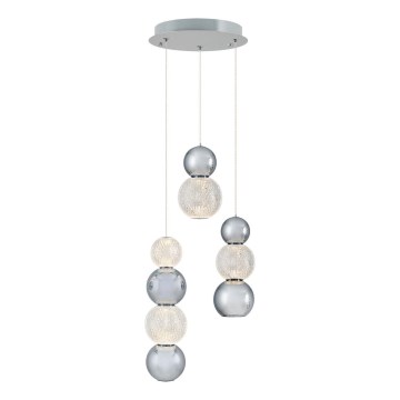 LED Závesné svietidlo CREMONA LED/17W/230V 3000K matný chróm