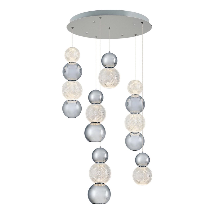 LED Závesné svietidlo CREMONA LED/34W/230V 3000K matný chrom
