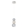 LED Závesné svietidlo CREMONA LED/5W/230V 3000K matný chróm