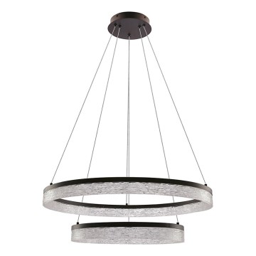 LED Závesné svietidlo FROZI LED/38W/230V priemer 60 cm čierna