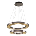 LED Závesné svietidlo JESI LED/140W/230V 3000K 100 cm strieborné