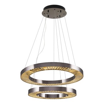 LED Závesné svietidlo JESI LED/140W/230V 3000K 100 cm strieborné