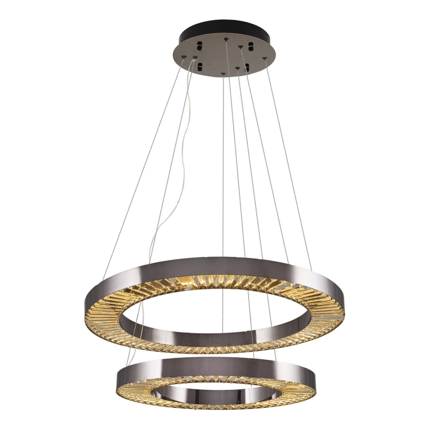 LED Závesné svietidlo JESI LED/140W/230V 3000K 100 cm strieborné