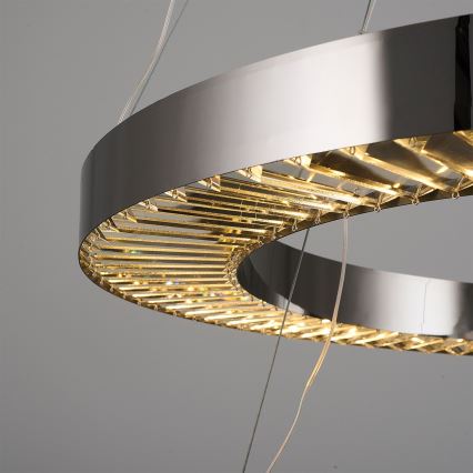 LED Závesné svietidlo JESI LED/140W/230V 3000K 100 cm strieborné