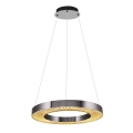 LED Závesné svietidlo JESI LED/35W/230V 3000K pr. 60 cm strieborné