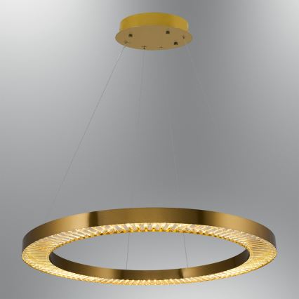 LED Závesné svietidlo JESI LED/90W/230V 3000K priemer 100 cm bronzové
