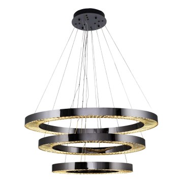 LED Závesné svietidlo JESI LED/99W/230V 3000K priemer 100 cm strieborné