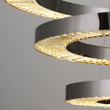 LED Závesné svietidlo JESI LED/99W/230V 3000K priemer 100 cm strieborné