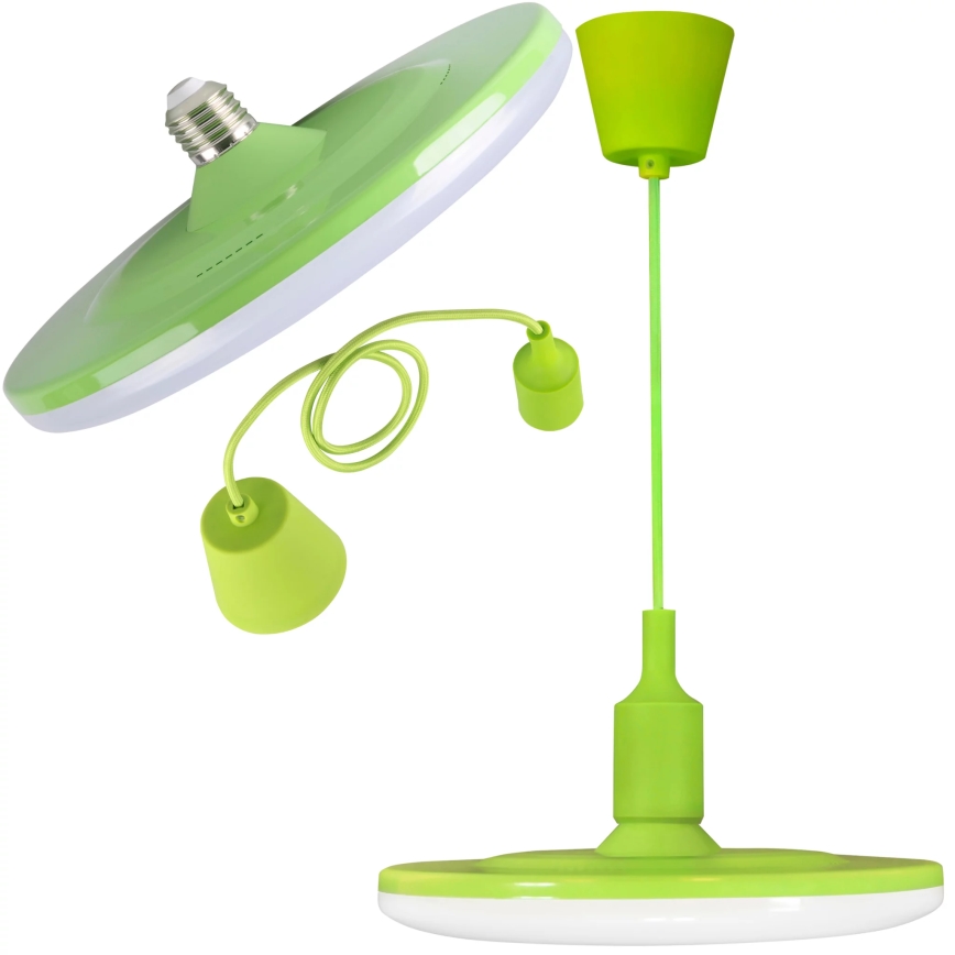 LED Závesné svietidlo KIKI 1xE27/15W/230V zelené
