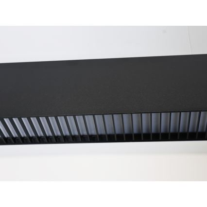 LED závesné svietidlo na lankách LED/55W/230V 3000/4000/6500K 120 cm čierna