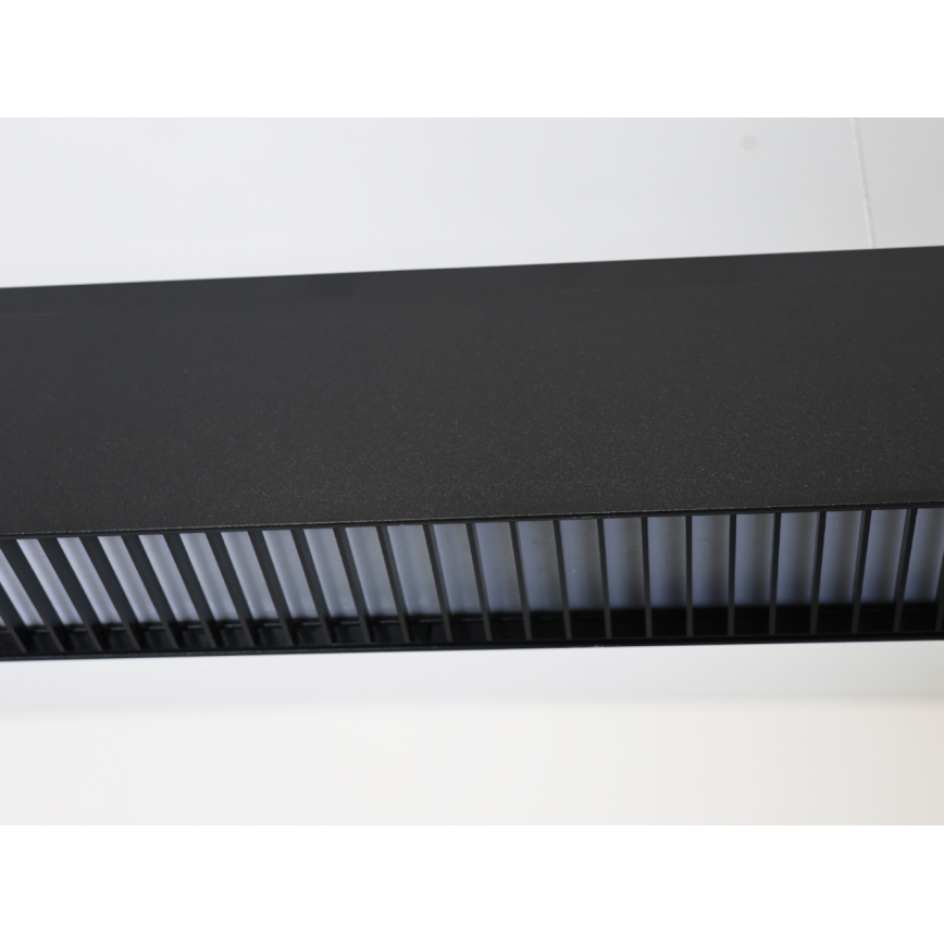 LED závesné svietidlo na lankách LED/55W/230V 3000/4000/6500K 120 cm čierna