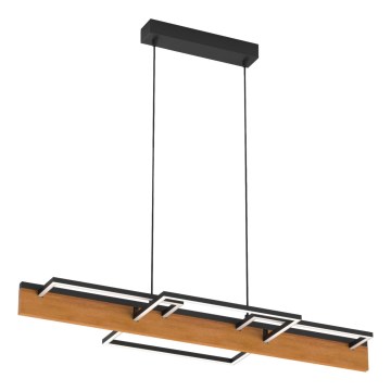 LED závesné svietidlo na lanku LARYSA LED/35W/230V borovica