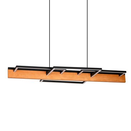 LED závesné svietidlo na lanku LARYSA LED/35W/230V borovica