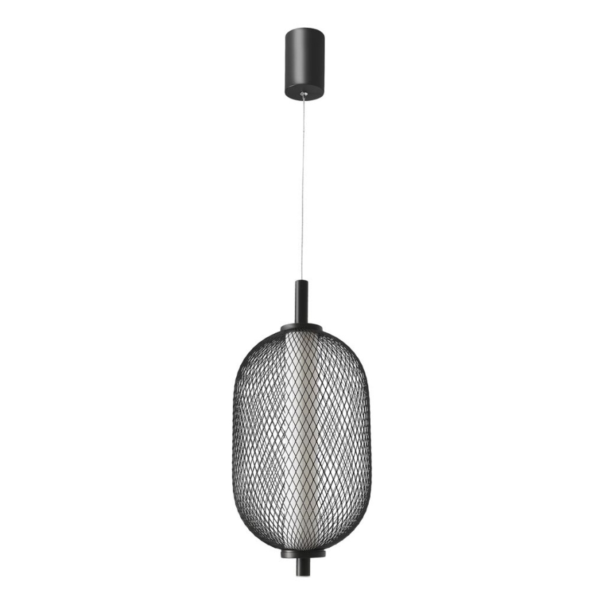 LED závesné svietidlo na lanku PUMA LED/10W/230V pr. 15 cm čierne