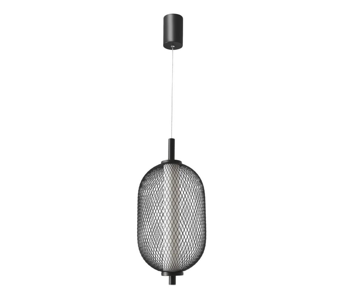 LED závesné svietidlo na lanku PUMA LED/10W/230V pr. 15 cm čierne 31-35349