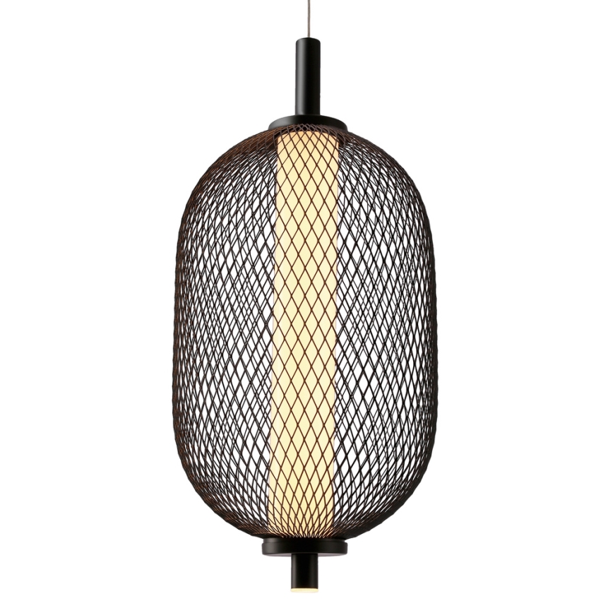 LED závesné svietidlo na lanku PUMA LED/10W/230V pr. 15 cm čierne