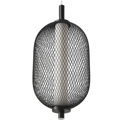 LED závesné svietidlo na lanku PUMA LED/10W/230V pr. 15 cm čierne