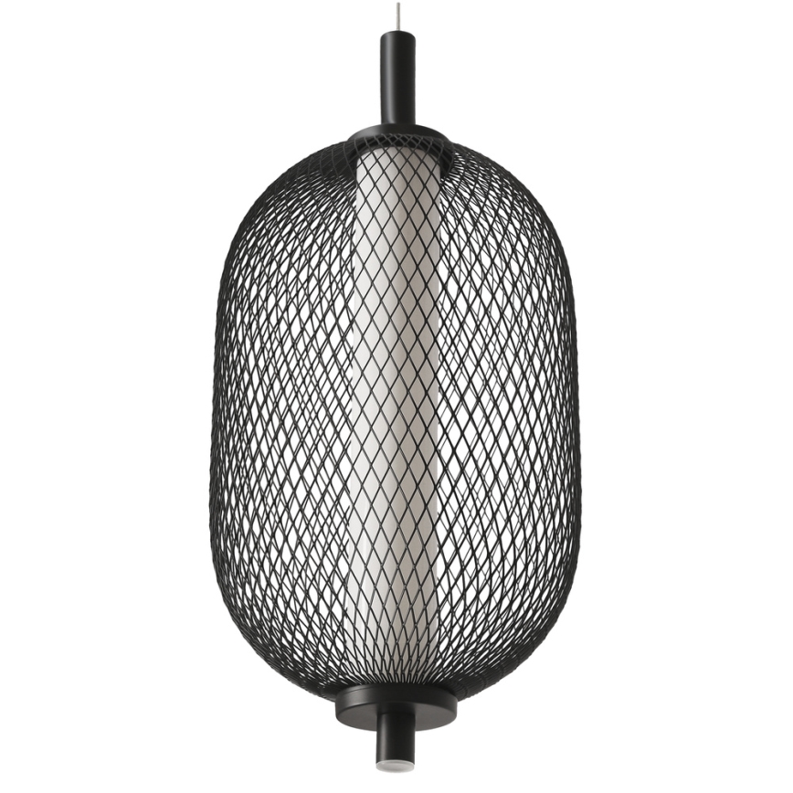 LED závesné svietidlo na lanku PUMA LED/10W/230V pr. 15 cm čierne