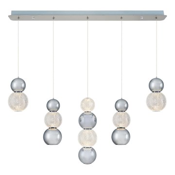 LED Závesný luster CREMONA LED/27W/230V 3000K matný chróm