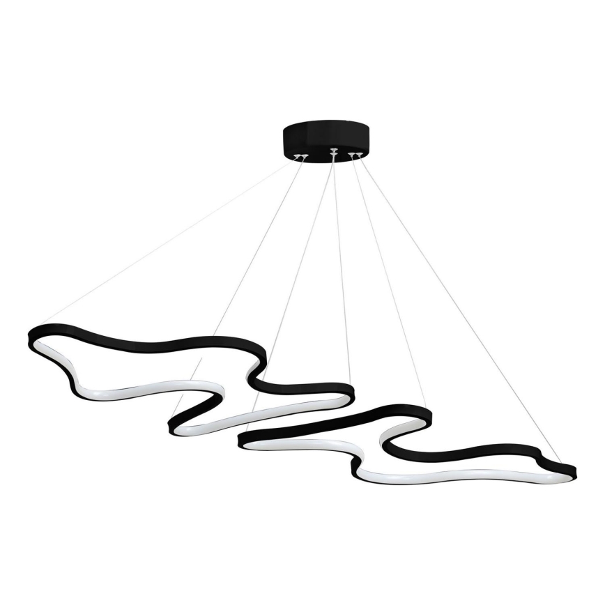 LED Závesný luster DUPLE ARTISAN LED/80W/230V 6500K čierny