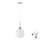 LED Závesný luster HARMA 1xE27/60W/230V pr. 20 cm matný chróm/biela