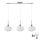 LED Závesný luster HARMA 3xE27/60W/230V matný chróm/biely