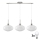 LED Závesný luster HARMA 3xE27/60W/230V matný chróm/biely