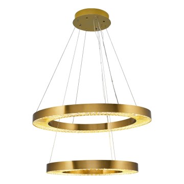 LED Závesný luster JESI LED/140W/230V 3000K pr. 100 cm bronzový