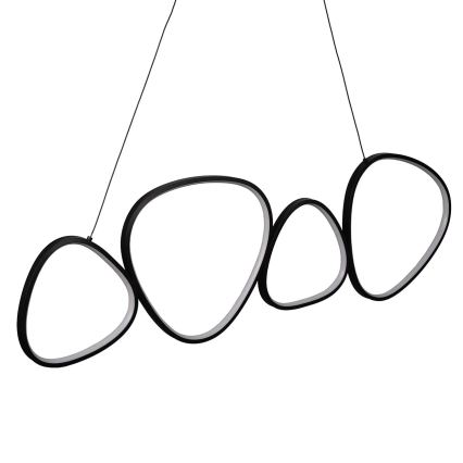 LED závesný luster na lane PETRA LED/48W/230V 4000K čierny