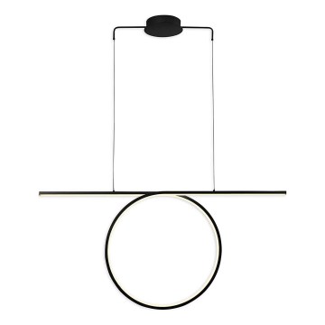 LED závesný luster na lanku ODETTA LED/42W/230V 4000K čierna