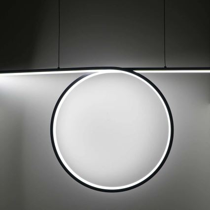 LED závesný luster na lanku ODETTA LED/42W/230V 4000K čierna