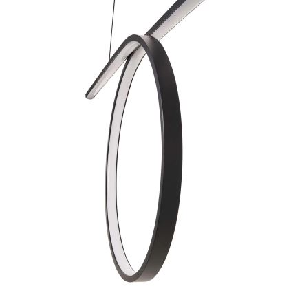 LED závesný luster na lanku ODETTA LED/42W/230V 4000K čierna