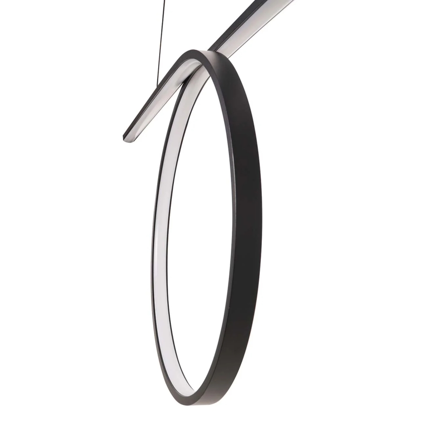 LED závesný luster na lanku ODETTA LED/42W/230V 4000K čierna