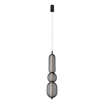 LED Závesný luster PUMA LED/15W/230V pr. 14 cm čierny