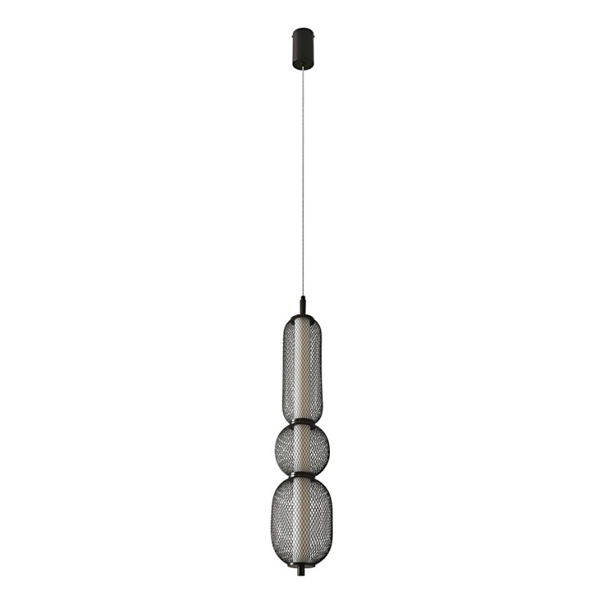 LED Závesný luster PUMA LED/15W/230V pr. 14 cm čierny