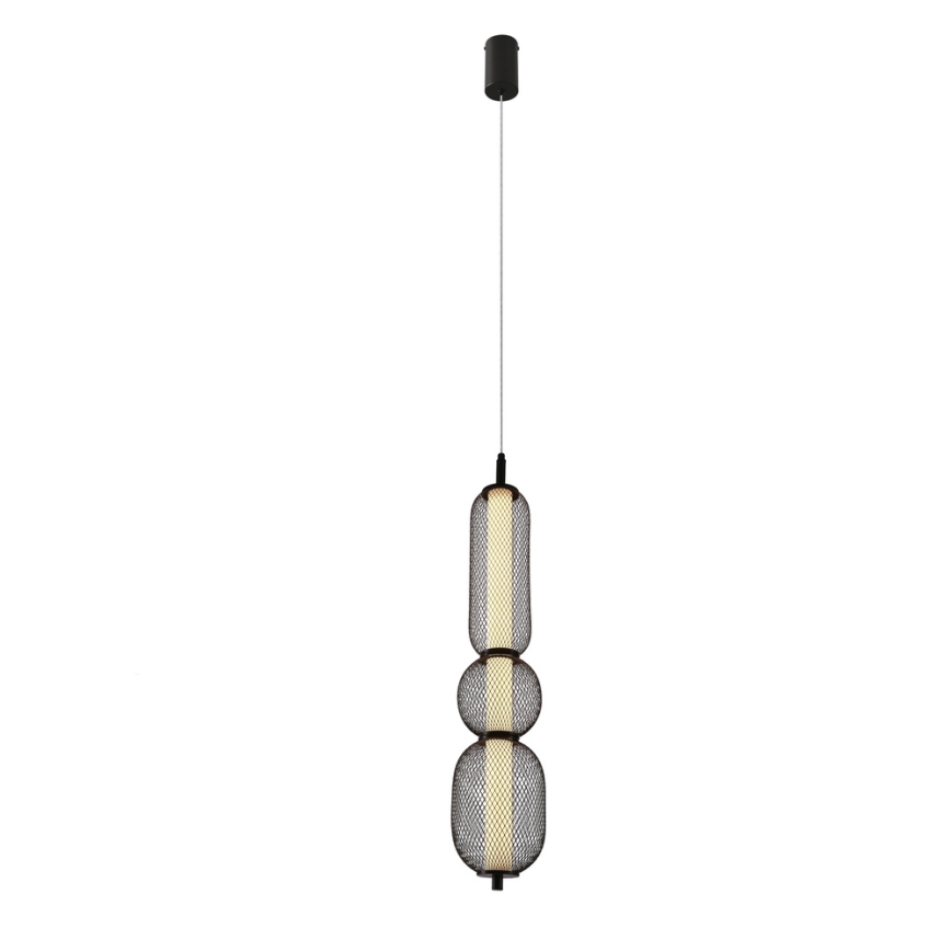 LED Závesný luster PUMA LED/15W/230V pr. 14 cm čierny