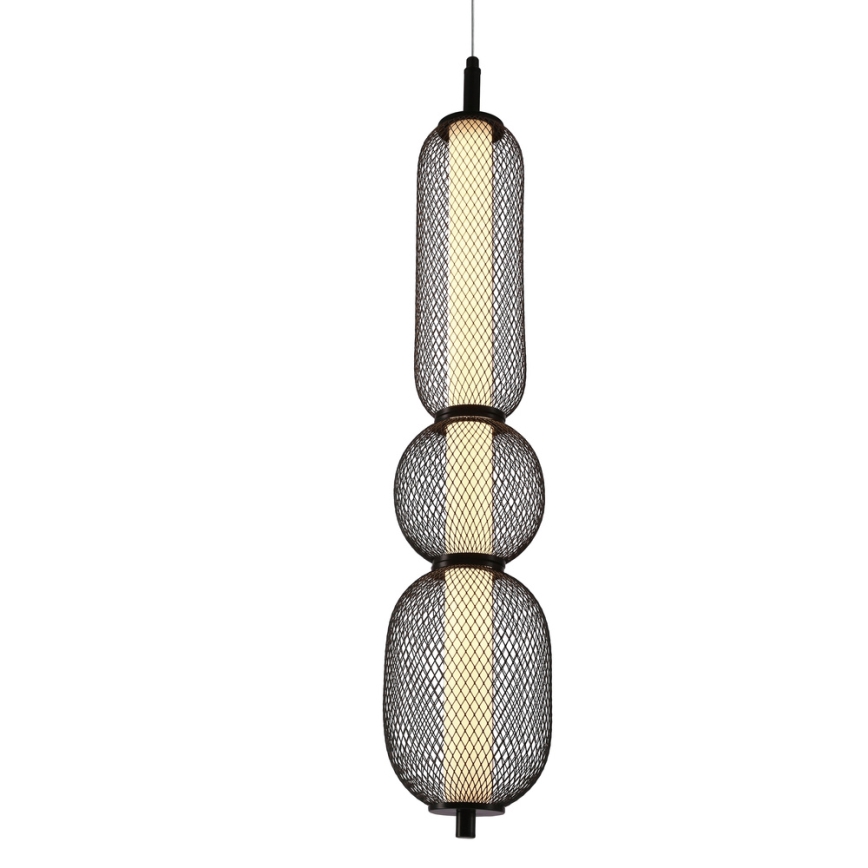 LED Závesný luster PUMA LED/15W/230V pr. 14 cm čierny