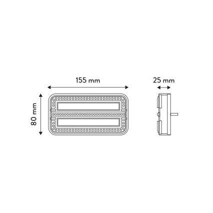 LED Združené svetlo LED/12-24V IP65