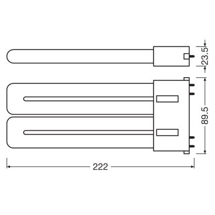 LED Žiarivková trubica 2G10/20W/230V 4000K - Osram