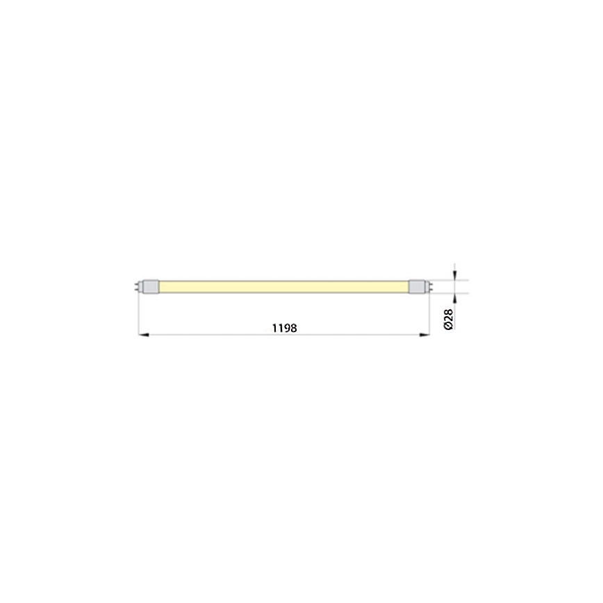 LED Žiarivková trubica ECOSTER T8 G13/18W/230V 4000K 119,8 cm