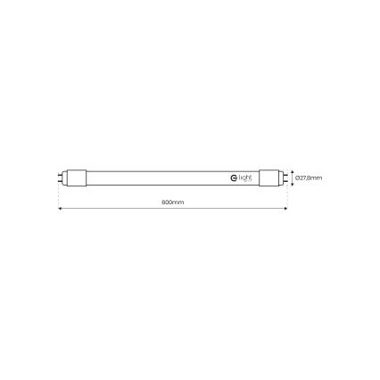 LED Žiarivková trubica G13/9W/230V 4000K 60 cm