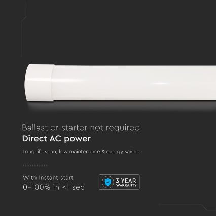 LED Žiarivkové svietidlo LED/10W/230V 6500K 30 cm biela