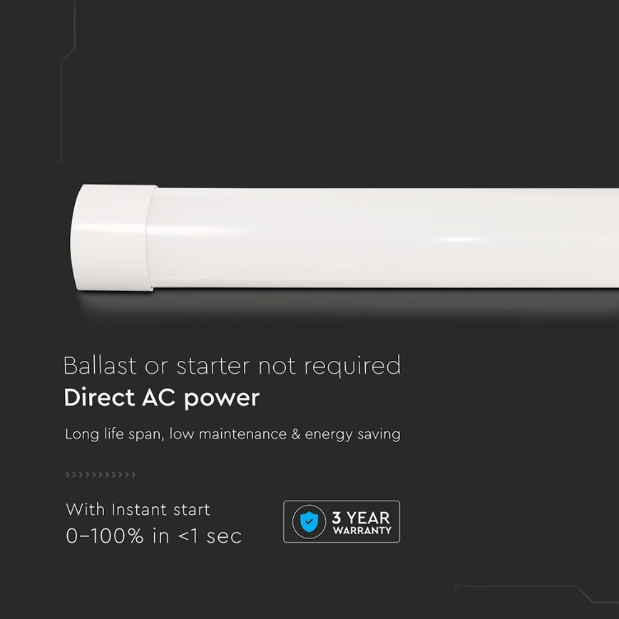 LED Žiarivkové svietidlo LED/10W/230V 6500K 30 cm biela